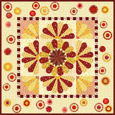 Vintage Dresden wallhanging