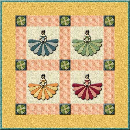 blossome belles applique quilt