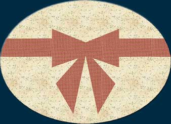 paper pieced egg placemat